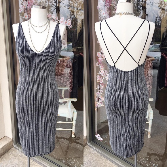 Veronica M Dresses & Skirts - Veronica M Black and Silver Dress, Size: L